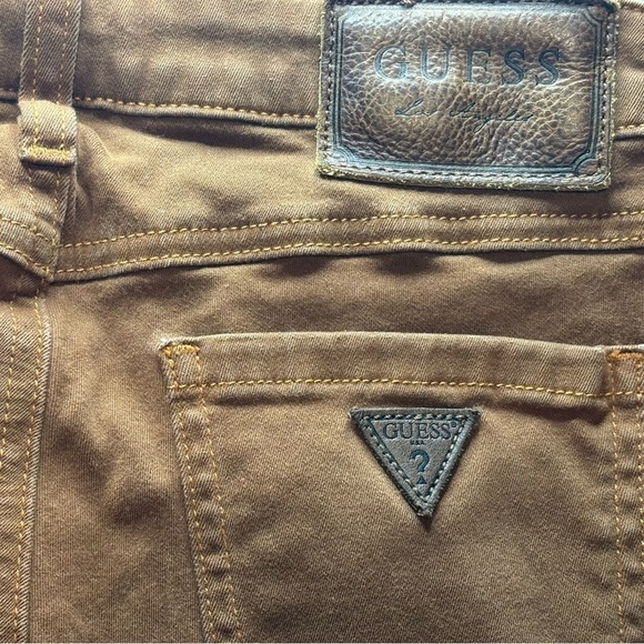 Guess Power Ultra Skinny Brown Pants Size 24 Stretch Soft Jeans Fall‎ Fashion - Picture 8 of 8
